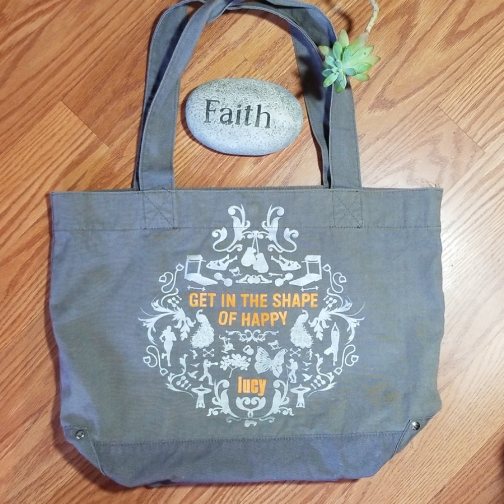 Lucy reusable canvas‎ tote bag